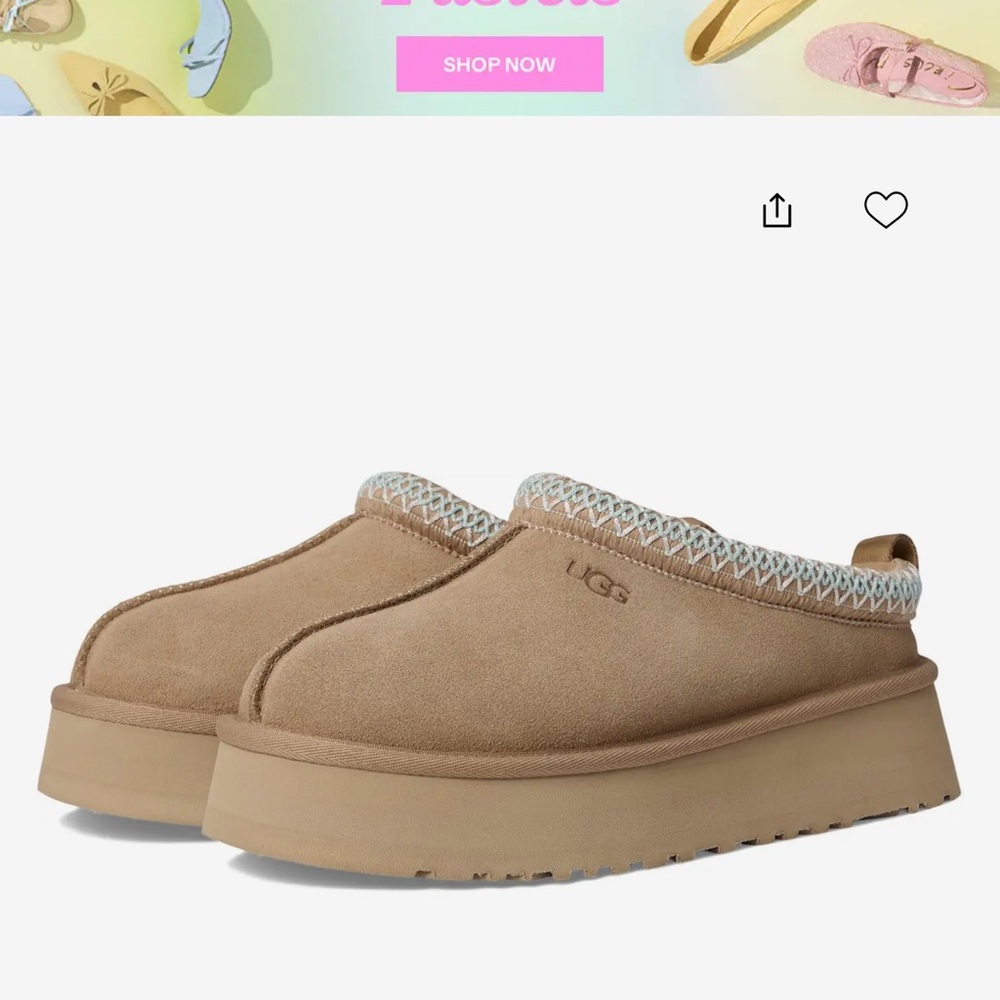 UGG Tasman Platform Slippers in Sand